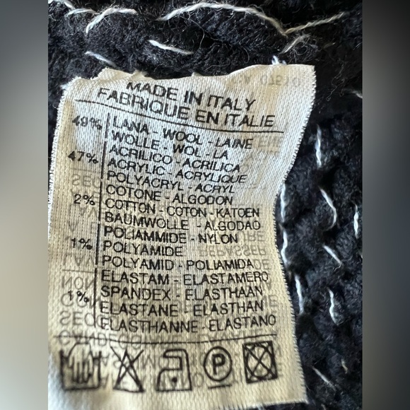 Italian knit men’s cardigan wool blend. - Picture 9 of 9